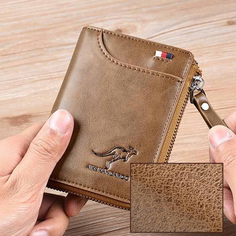 Men's RFID-Blocking Leather Wallet