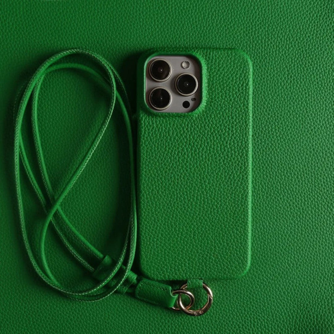 Leather Crossbody Phone Case with Strap