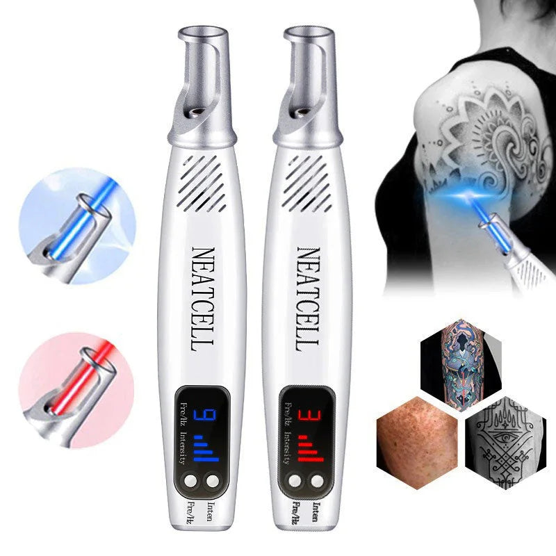 Laser Tattoo Removal Pen with Red & Blue Light Technology