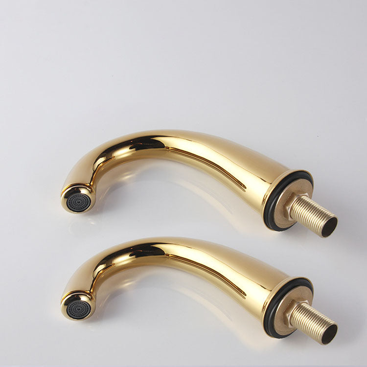 Contemporary Double Handle Bathroom Faucet with Lever Design