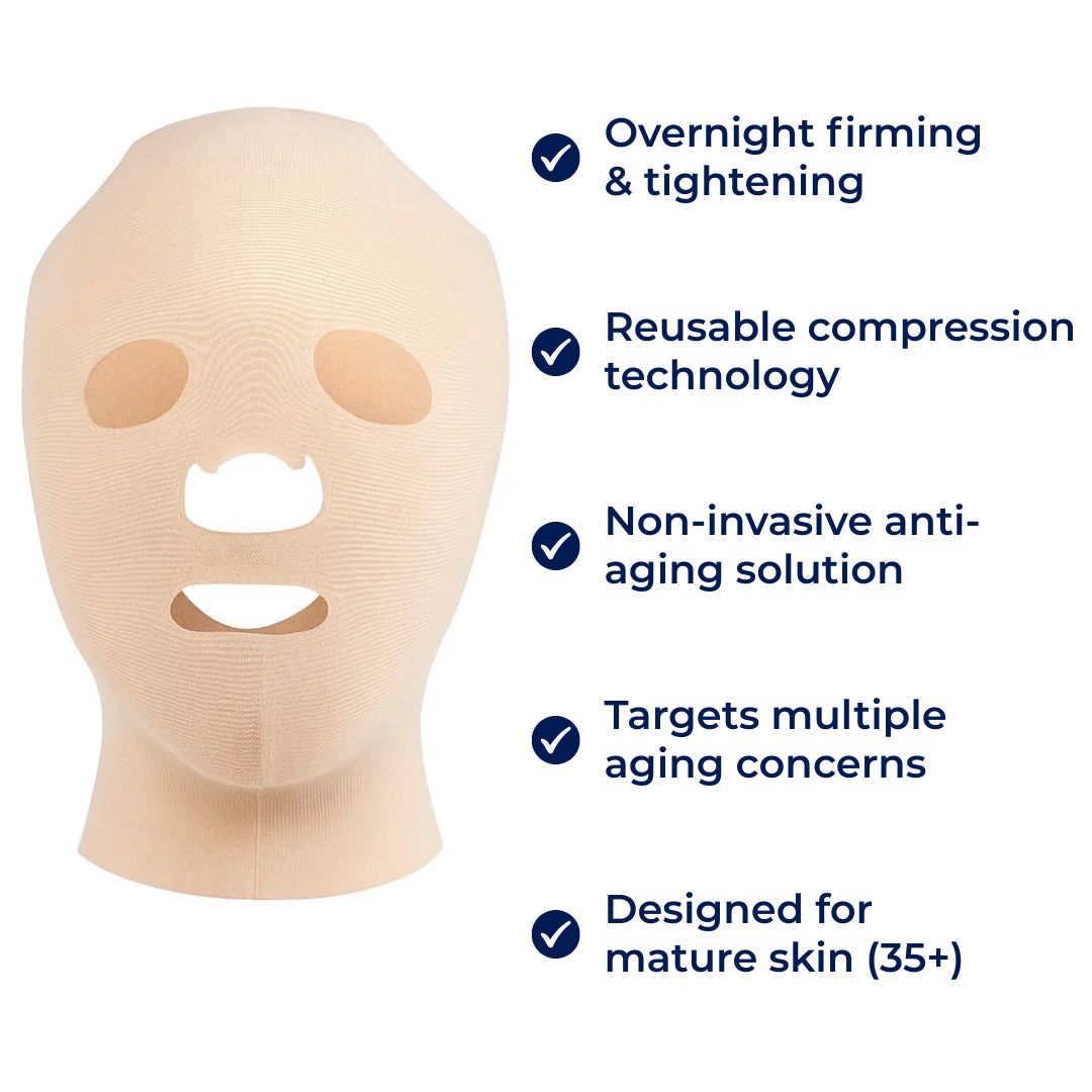Anti-Wrinkle Face Lift Mask with Ergonomic Compression for Overnight Firming