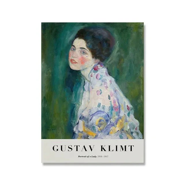 Sanetta of a lady by Gustav Klimt Livine Oakfield