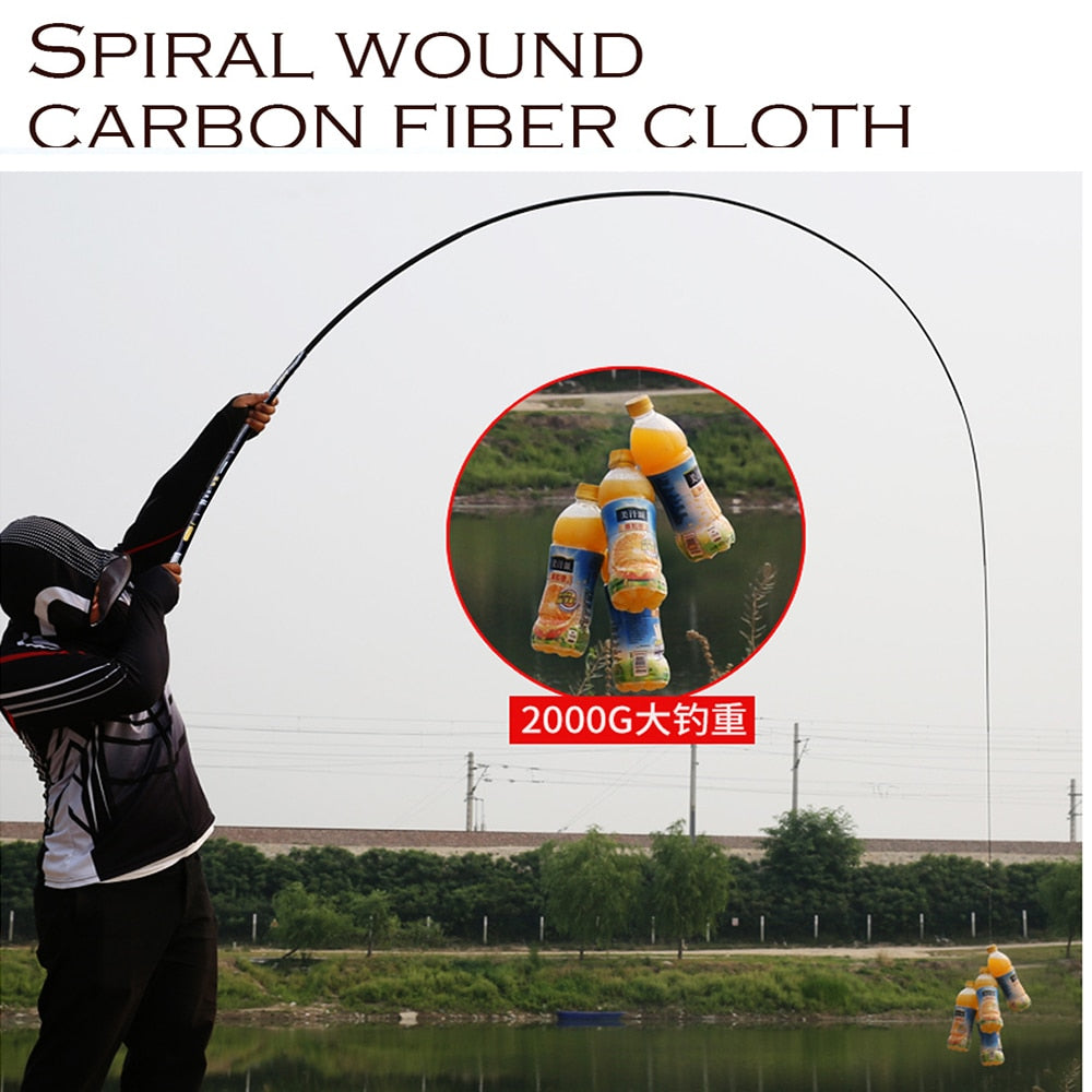Ultra-Light Carbon Fiber Collapsible Fishing Rod