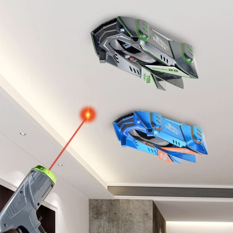 Laser-Guided Wall-Climbing RC Car for Kids