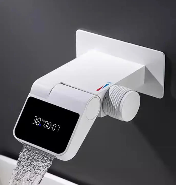 Adjustable Flow LED Touchless Temperature Control Faucet