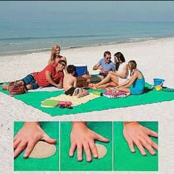 XXL Sand-Free Beach Blanket | Sand Mat | 200x200 cm