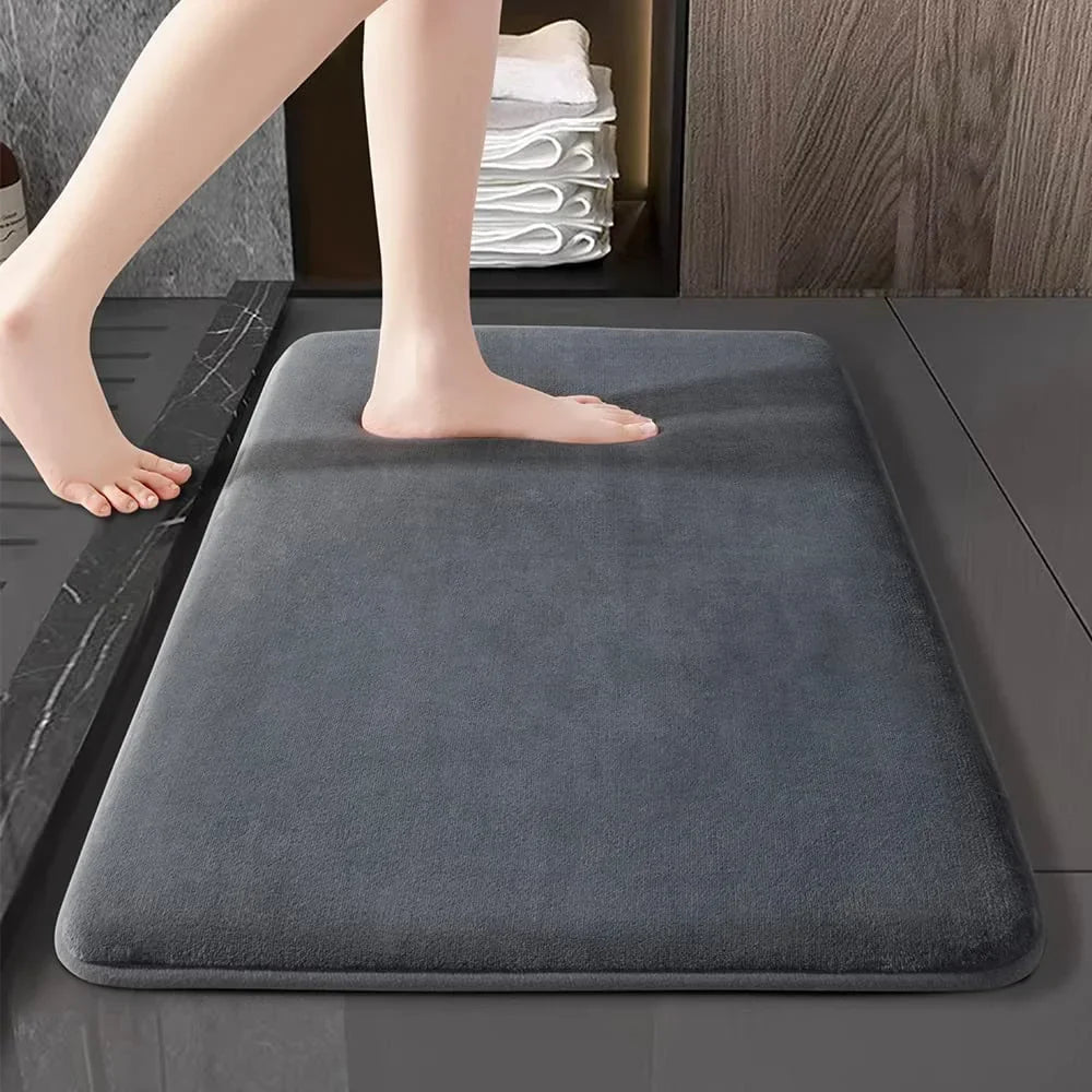 Coral Velvet Non-Slip Super Absorbent Bath and Door Mat