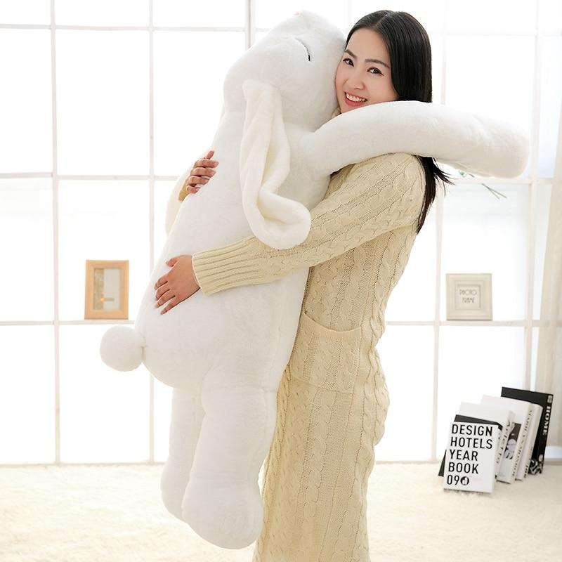 Oversized Fluffy Bunny Pillow