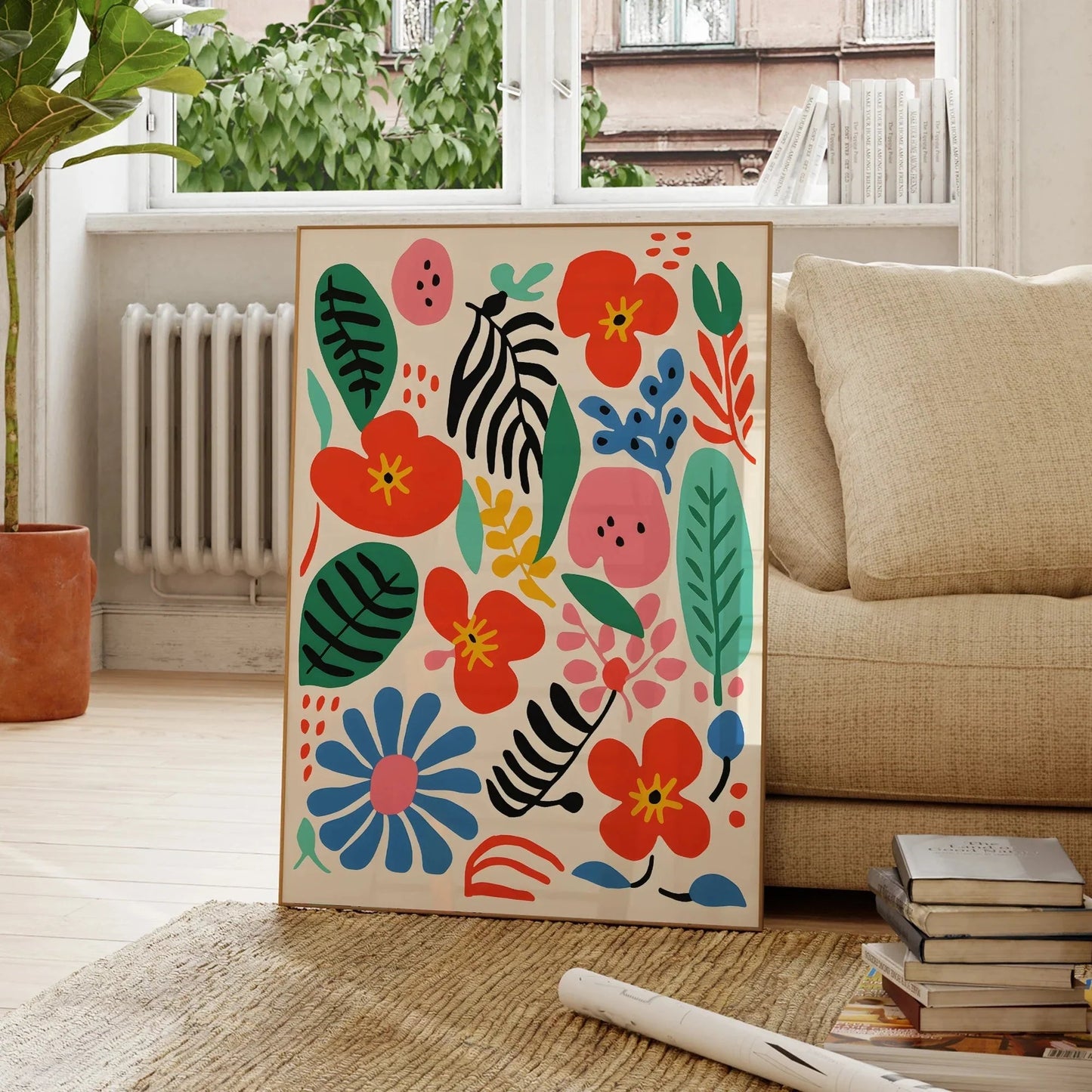 Elisse Flowers Canvas Painting