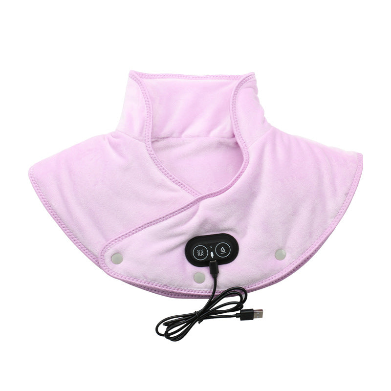 Electric Neck & Shoulder Heating Pad with Vibrating Massage