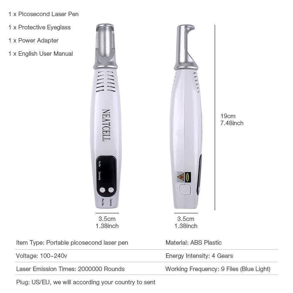 Instant Laser Device for Dark Spot & Tattoo Removal