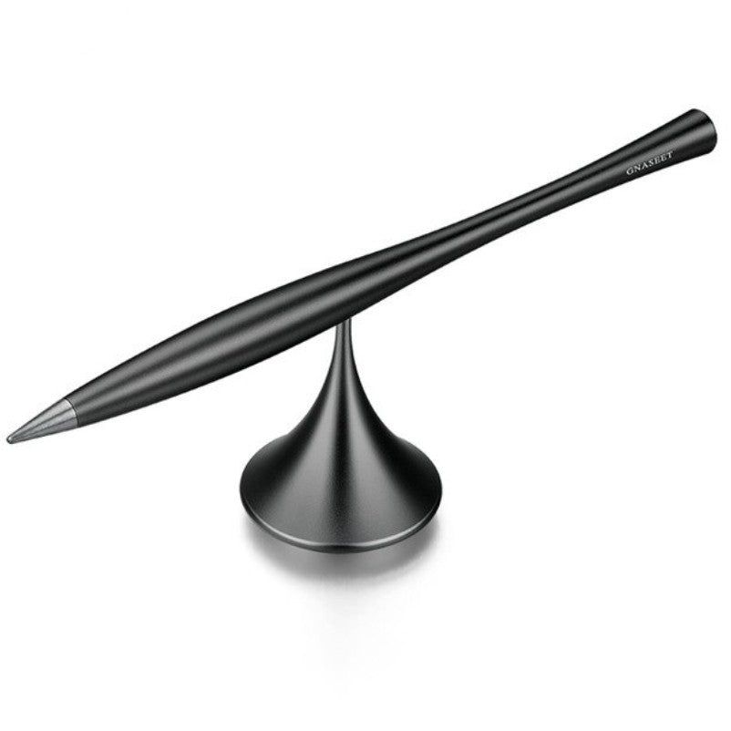 Inkless Perpetual Metal Pen with Replaceable Tip & Rotating Base