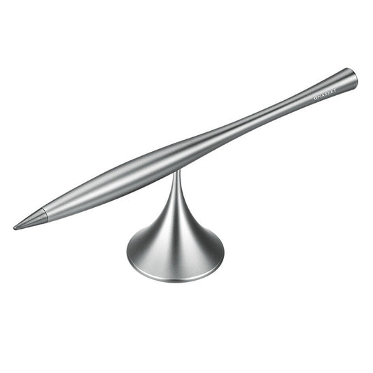 Inkless Perpetual Metal Pen with Replaceable Tip & Rotating Base