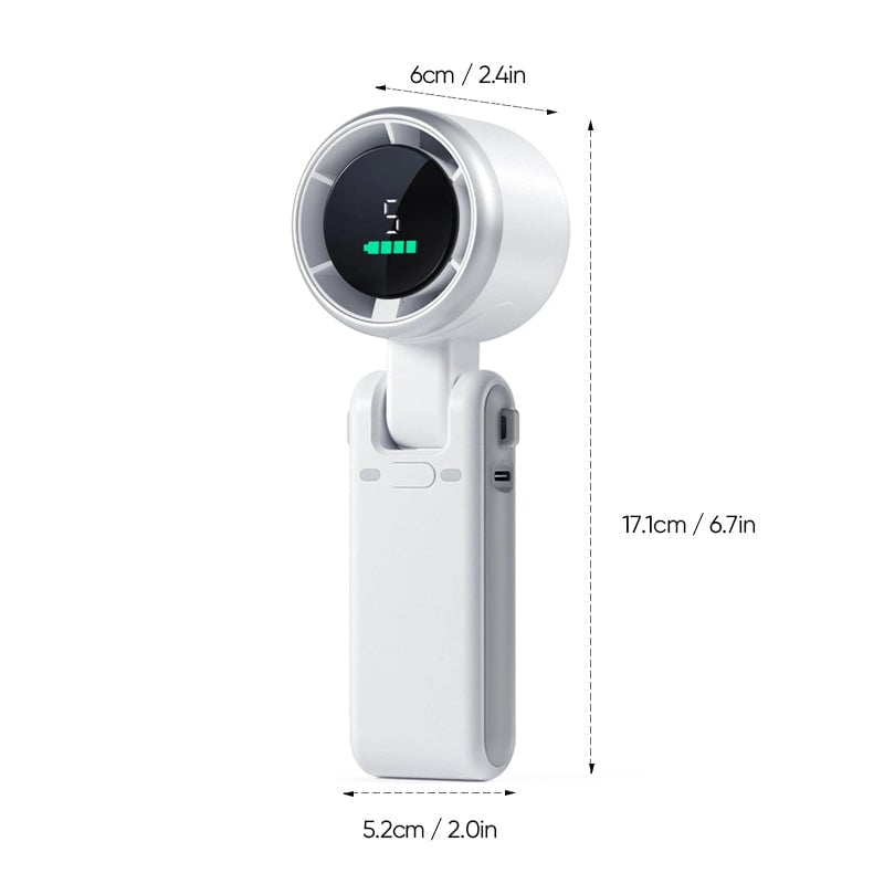 Portable High-Speed Folding Turbine Fan for Travel