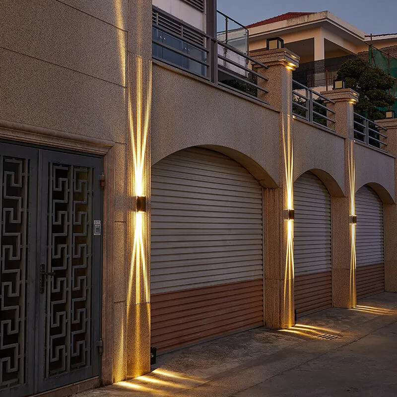 Modern Waterproof LED Outdoor Wall Light – Rectangular Aluminum Design