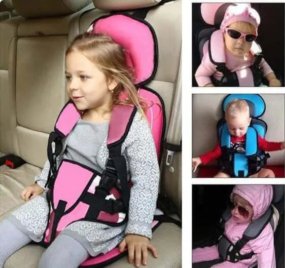 Portable Travel Car Seat for Kids | Foldable Booster with 5-Point Harness