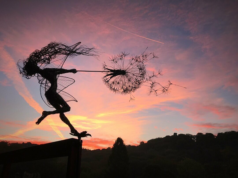 Enchanting Garden Ornament - Whimsical Dancing Spirits