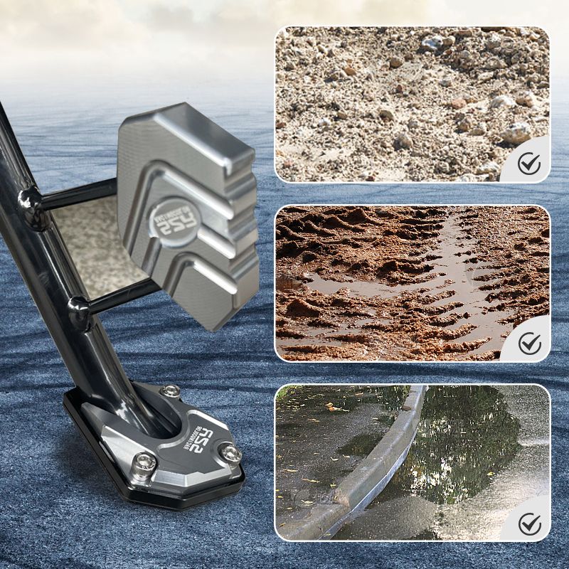 Motorcycle Kickstand Foot Extension Pad for Stability