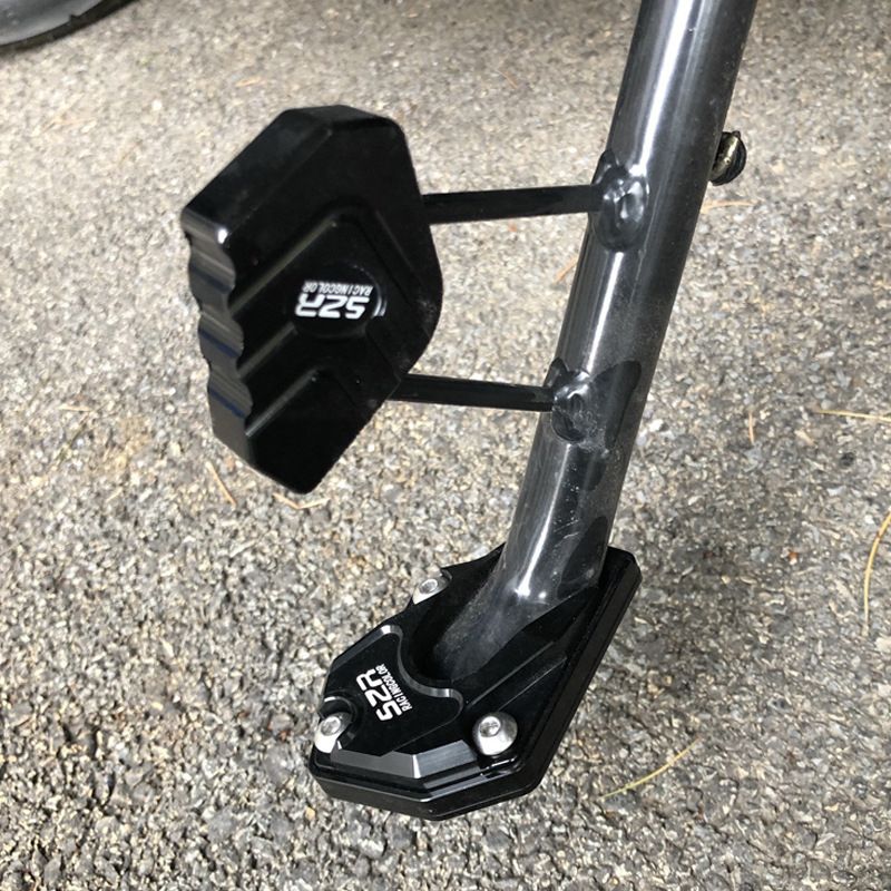 Motorcycle Kickstand Extension Pad for Enhanced Stability