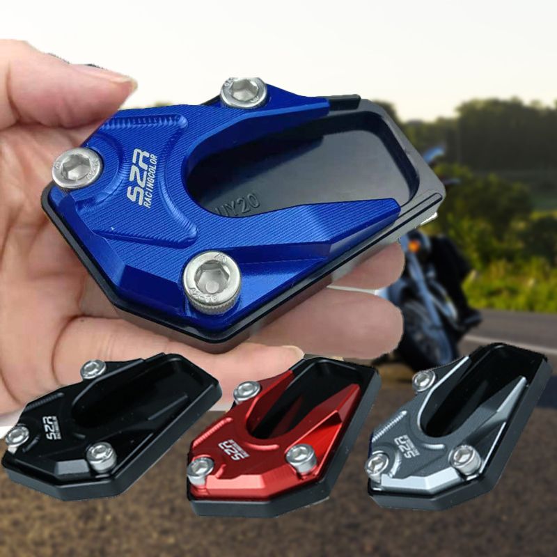 Motorcycle Kickstand Extension Pad for Enhanced Stability