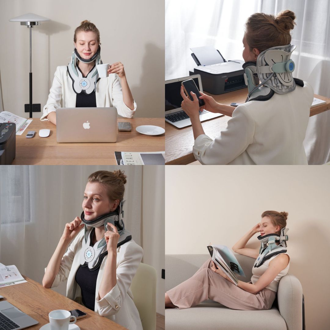 Adjustable Neck Traction Device for Cervical Pain and Tension Relief