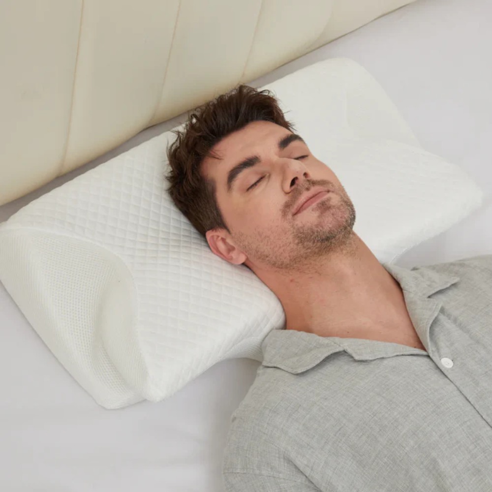Anti-Snore Memory Foam Pillow for Deep Sleep and Breathable Comfort