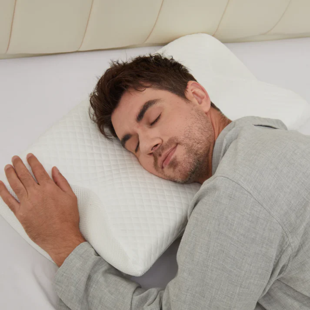 Anti-Snore Memory Foam Pillow for Deep Sleep and Breathable Comfort