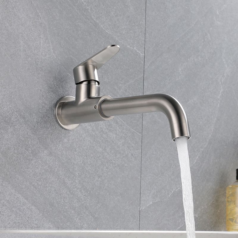 Contemporary Wall Mounted Single Lever Bathroom Faucet