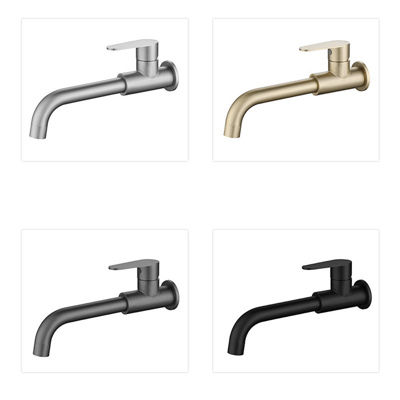 Contemporary Wall Mounted Single Lever Bathroom Faucet