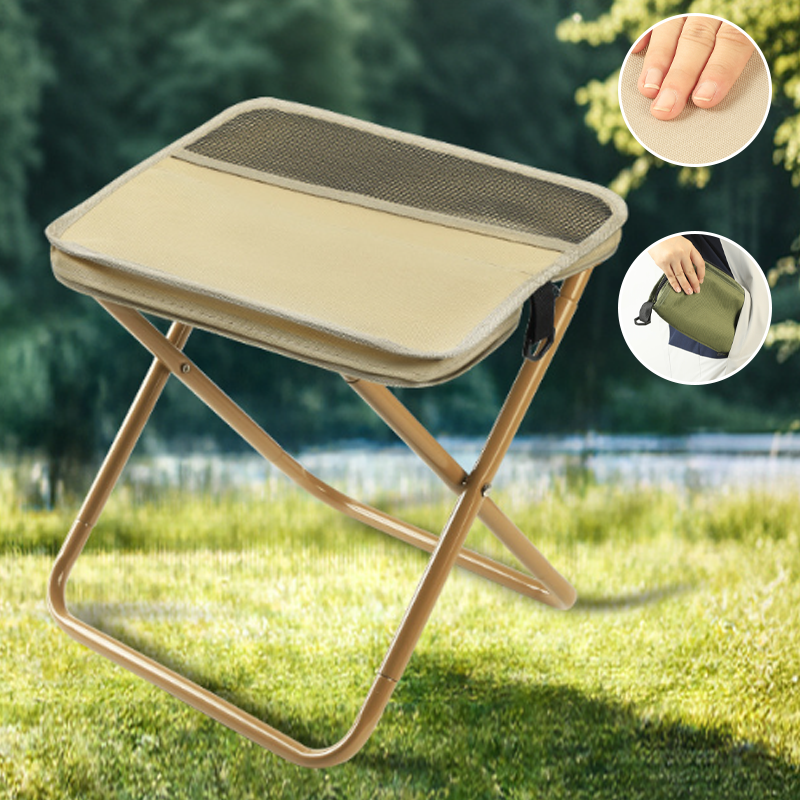 Portable Backpack with Integrated Folding Seat