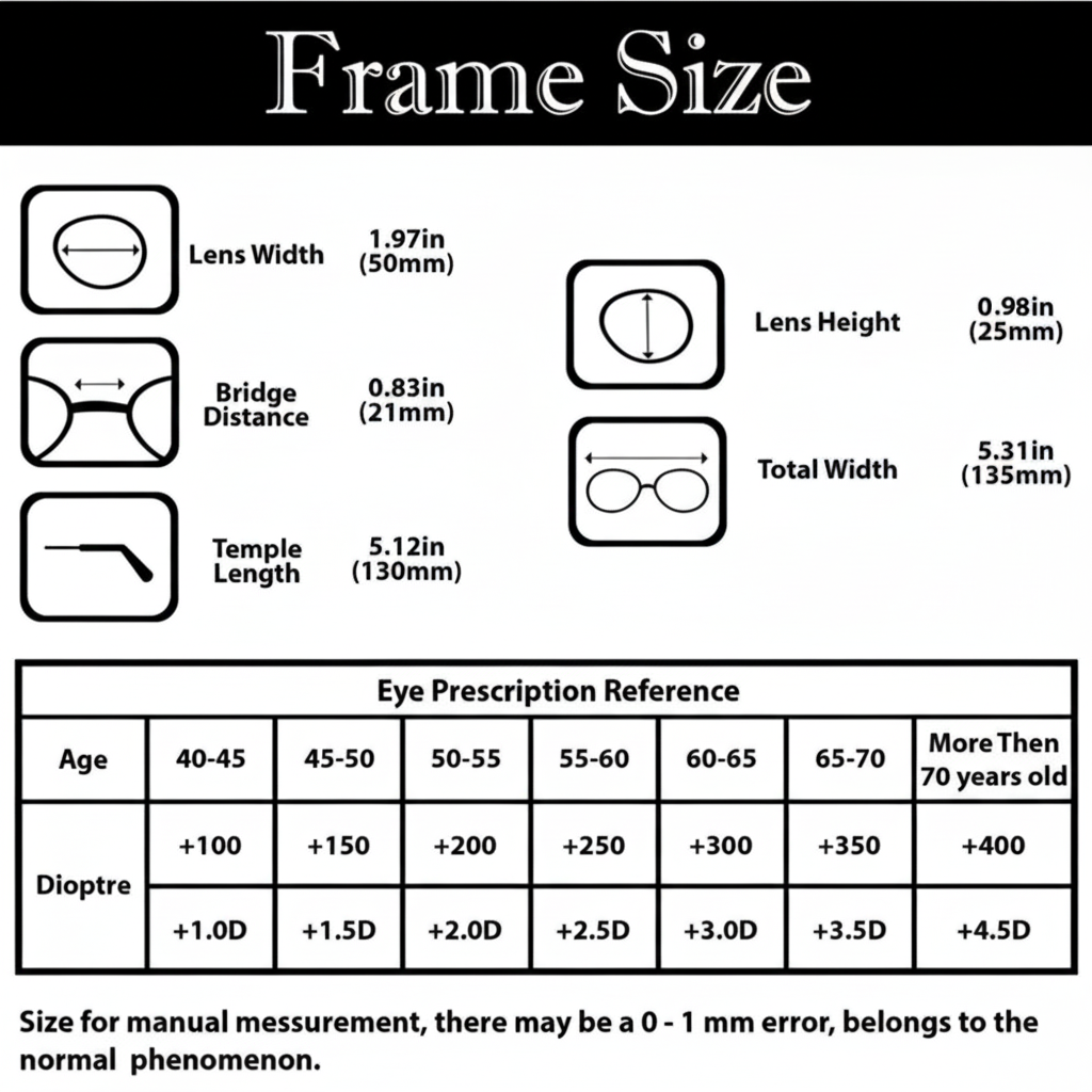 Foldable Reading Glasses with Portable Case - Compact and Stylish