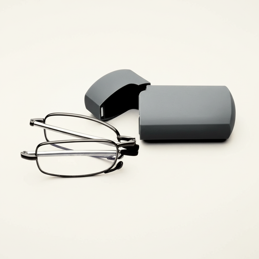 Foldable Reading Glasses with Portable Case - Compact and Stylish