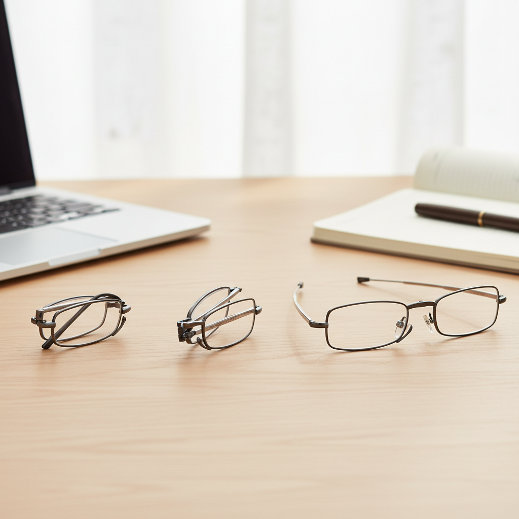 Foldable Reading Glasses with Portable Case - Compact and Stylish