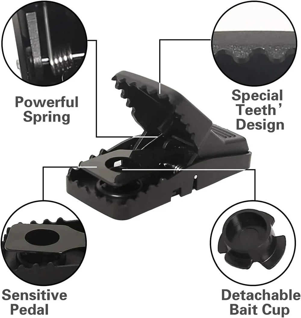 Heavy Duty Rodent Traps (Set of 6)