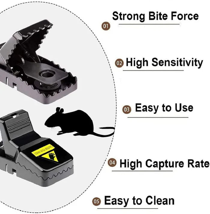 Heavy Duty Rodent Traps (Set of 6)