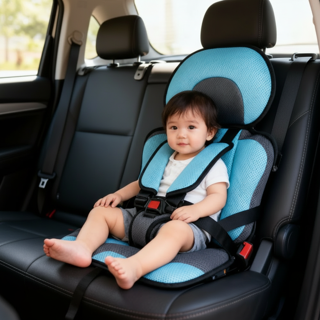 Portable & Foldable Travel Car Booster Seat for Children
