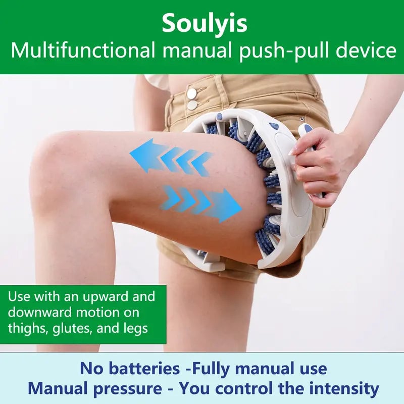 Sakerplus Cellulite Massager Roller with 360° Deep-Tissue Rollers