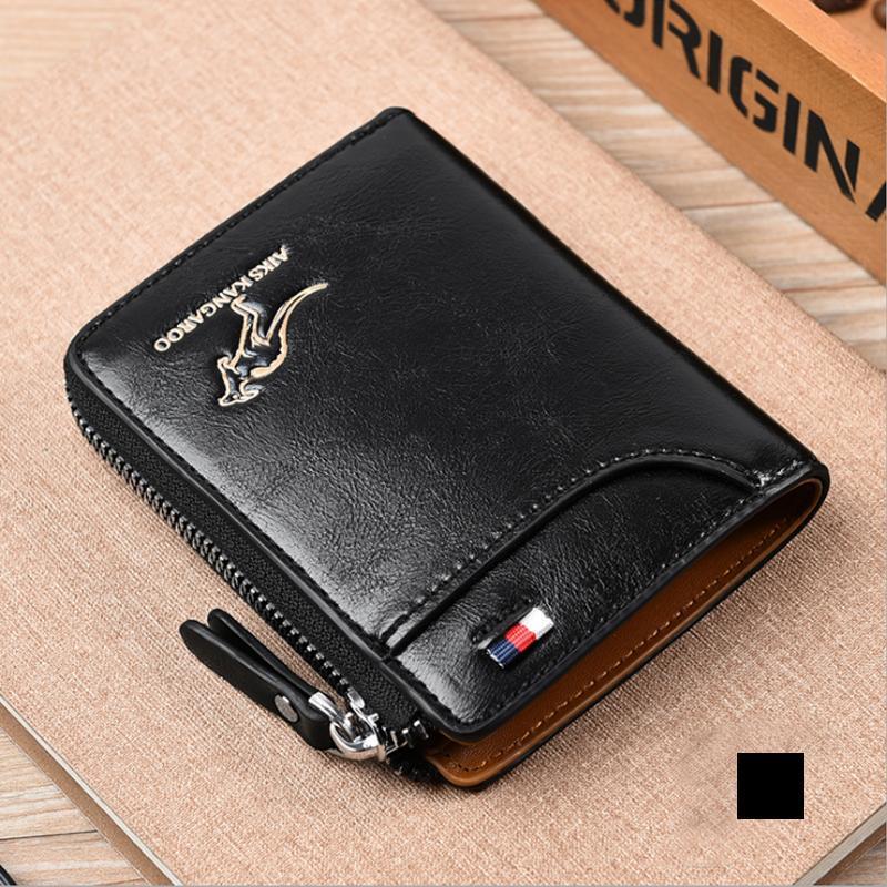 Men's RFID-Blocking Leather Wallet
