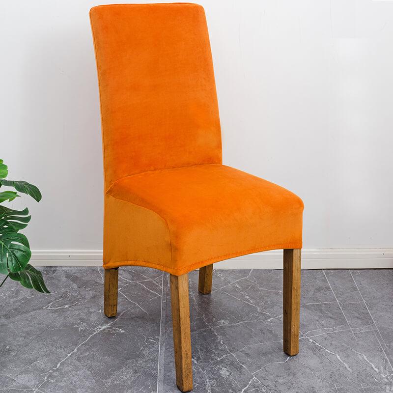 Stretch Velvet Dining Chair Slipcovers XL Size | Set of 4 Non-Slip & Soft