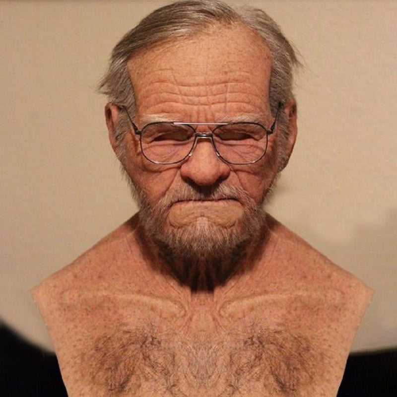 Realistic Full-Face Latex Mask for Halloween and Cosplay