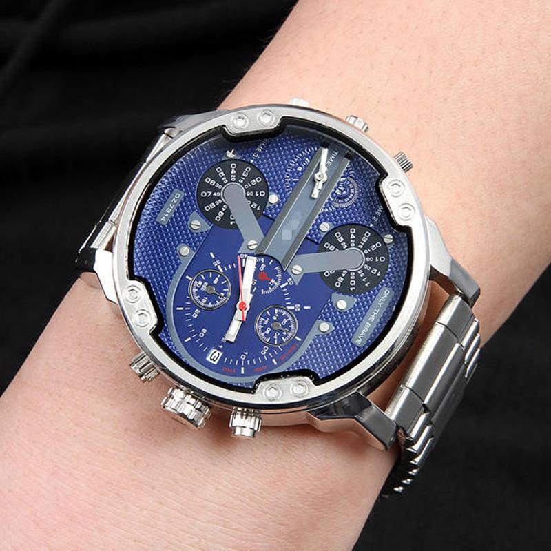 Luxury Men's Chronograph Quartz Watch – Stainless Steel Timepiece