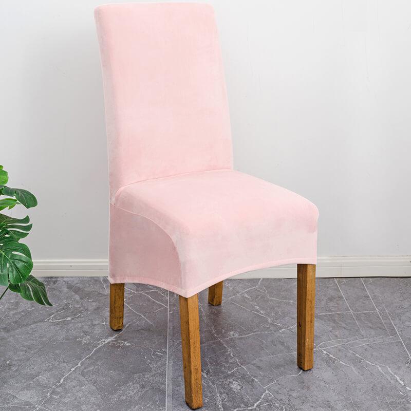 Stretch Velvet Dining Chair Slipcovers XL Size | Set of 4 Non-Slip & Soft