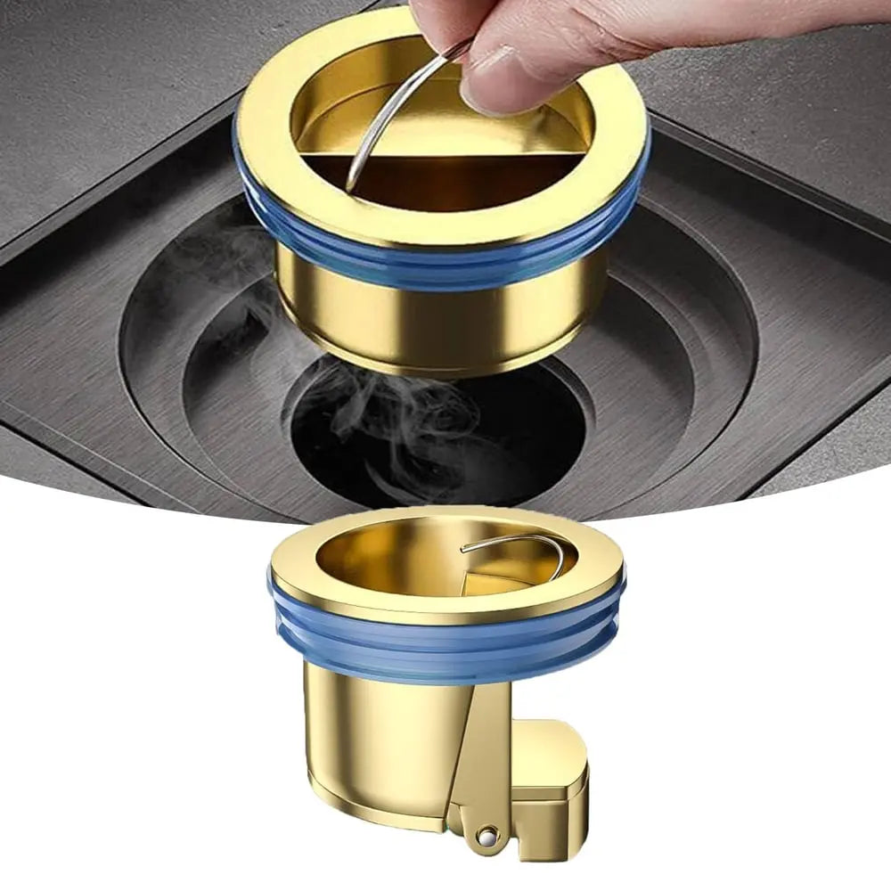 Brass Anti-Odor Drain Core – Blocks Pipe Smells & Ensures Clear Drains