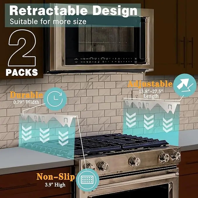 Stainless Steel Telescopic Strips for Sealing Stove Counter Gaps