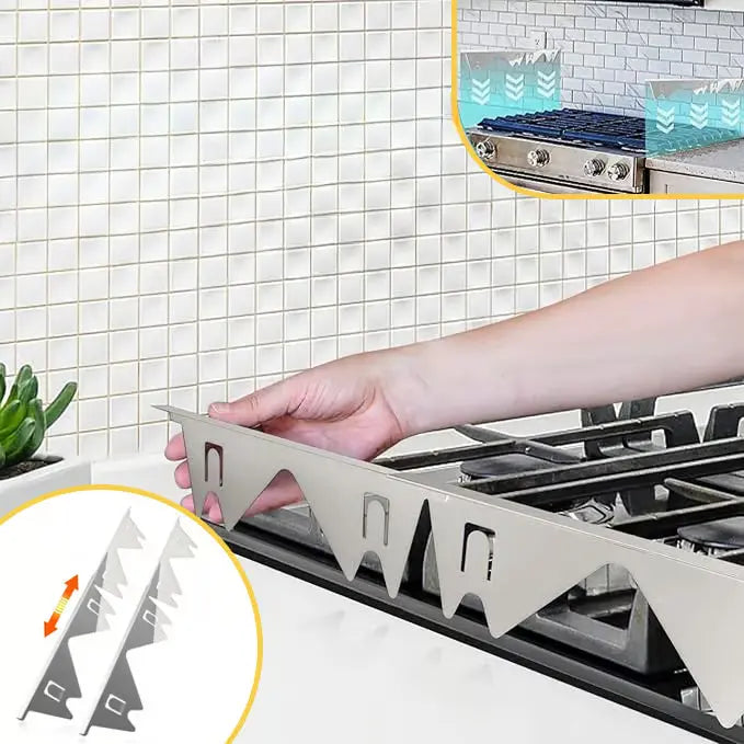 Stainless Steel Telescopic Strips for Sealing Stove Counter Gaps