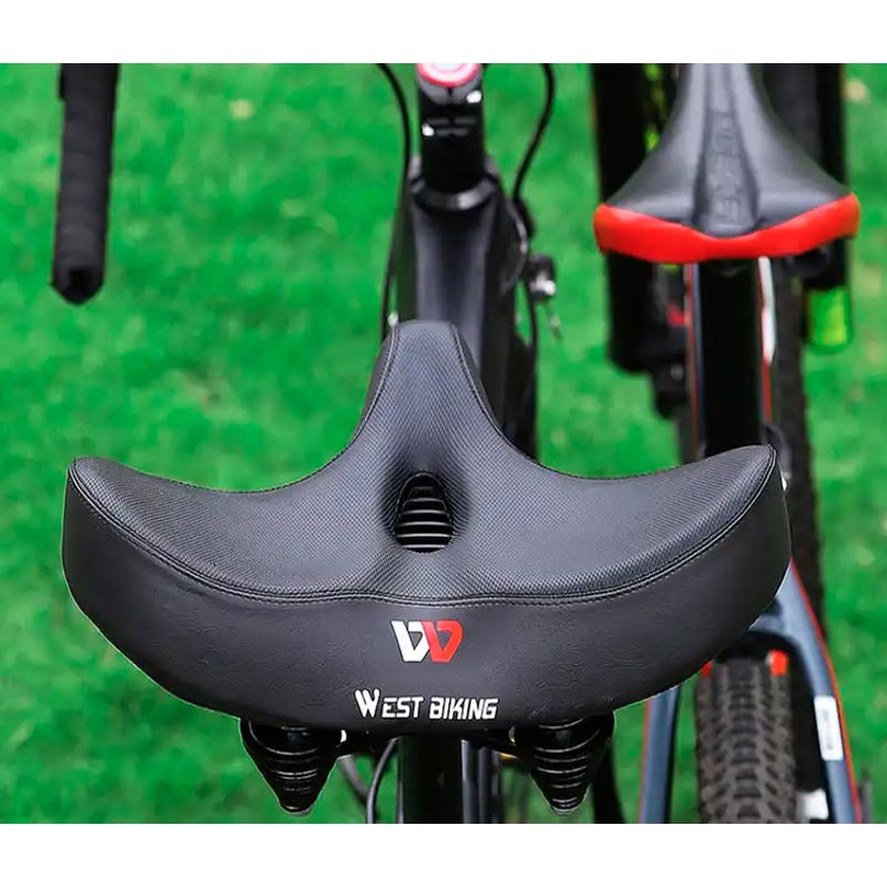 Extra Wide Ergonomic Bike Seat - Breathable and Comfortable Saddle