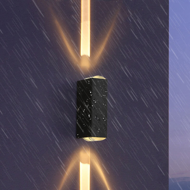 Modern Waterproof LED Outdoor Wall Light – Rectangular Aluminum Design