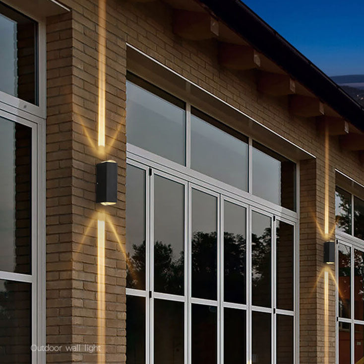 Modern Waterproof LED Outdoor Rectangular Wall Light Fixture