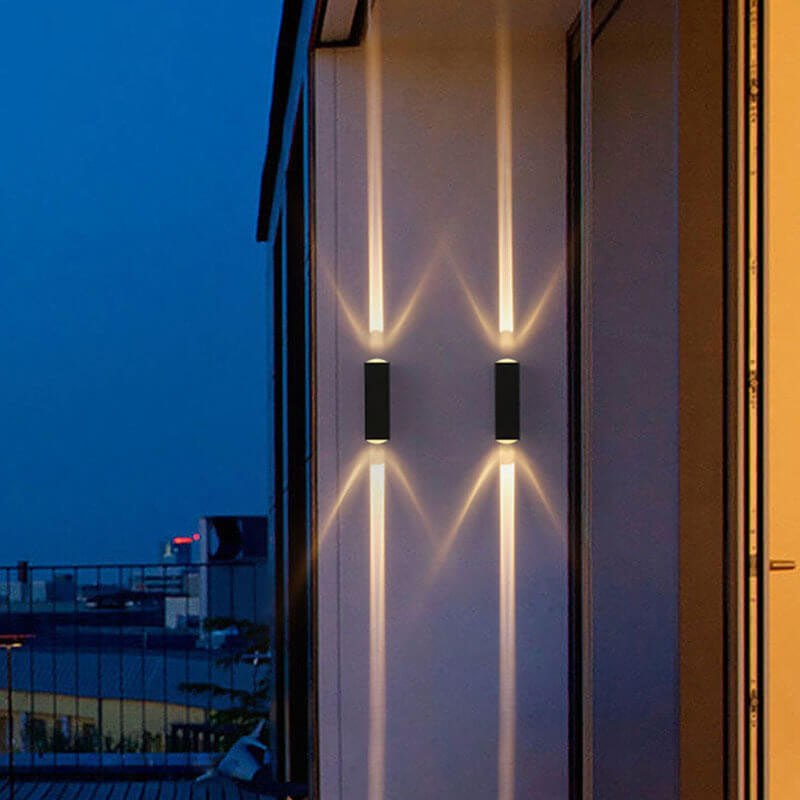 Modern Waterproof LED Outdoor Rectangular Wall Light Fixture