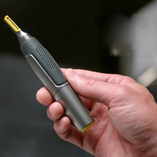PrecisionEdge Facial Trimmer with LED Light and Ergonomic Design